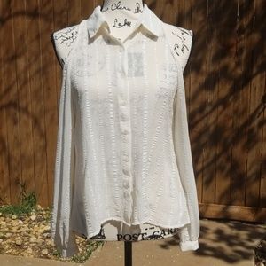 Forever 21 cold shoulder blouse Small